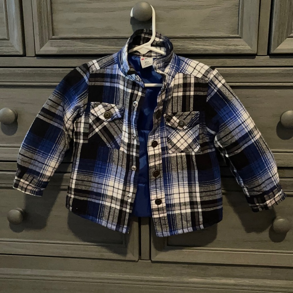 Toddler Boy Plaid Jacket 24 Months
